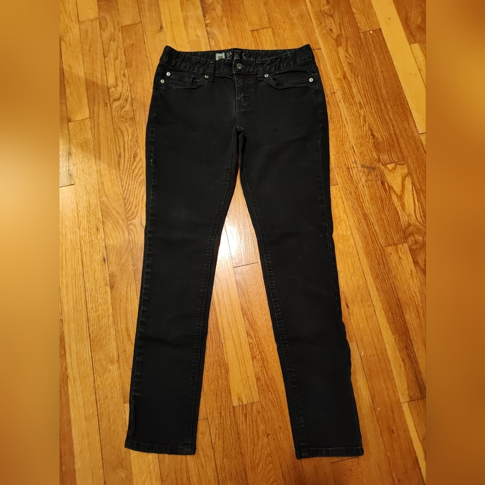 Mossimo black skinny jeans size 6 fit 4